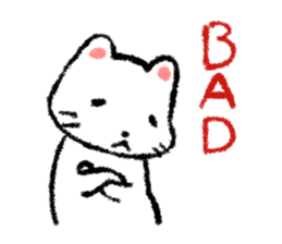 Melancholy cat sticker #1265896