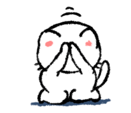 Melancholy cat sticker #1265904