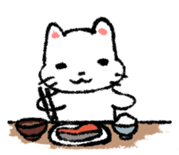 Melancholy cat sticker #1265906