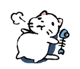 Melancholy cat sticker #1265907