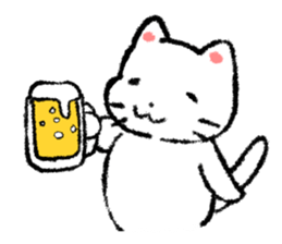 Melancholy cat sticker #1265920