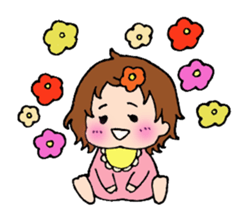 MY name is "Haru-chan". It's 0 year old! sticker #1266566