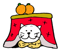 Muscle cat sticker #1266630