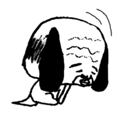 sweet old dog appears! sticker #1268906