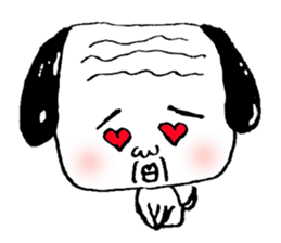 sweet old dog appears! sticker #1268907