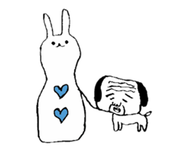 sweet old dog appears! sticker #1268929