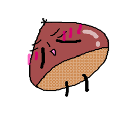 Handwritten chestnuts sticker #1269541