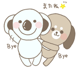 Wanta and Koalala (dog and koala) sticker #1270041