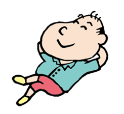 White Worker Hagemashi-kun 3 sticker #1270090