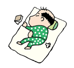 White Worker Hagemashi-kun 3 sticker #1270093