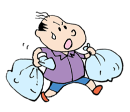 White Worker Hagemashi-kun 3 sticker #1270095