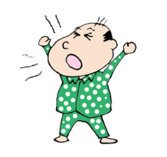 White Worker Hagemashi-kun 3 sticker #1270097