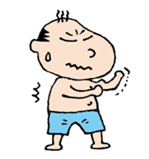 White Worker Hagemashi-kun 3 sticker #1270102