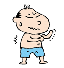 White Worker Hagemashi-kun 3 sticker #1270102