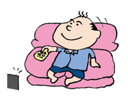 White Worker Hagemashi-kun 3 sticker #1270103