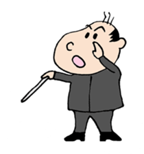 White Worker Hagemashi-kun 3 sticker #1270106