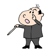 White Worker Hagemashi-kun 3 sticker #1270106