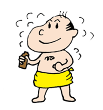 White Worker Hagemashi-kun 3 sticker #1270108