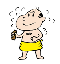 White Worker Hagemashi-kun 3 sticker #1270108