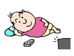 White Worker Hagemashi-kun 3 sticker #1270113