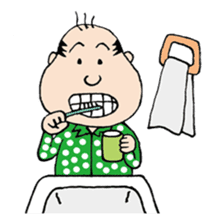 White Worker Hagemashi-kun 3 sticker #1270117