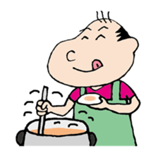 White Worker Hagemashi-kun 3 sticker #1270118