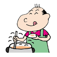 White Worker Hagemashi-kun 3 sticker #1270118