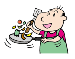 White Worker Hagemashi-kun 3 sticker #1270119