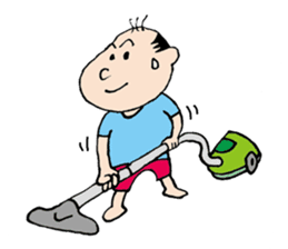 White Worker Hagemashi-kun 3 sticker #1270120