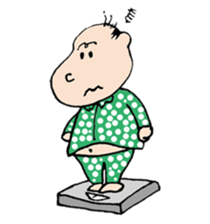 White Worker Hagemashi-kun 3 sticker #1270121