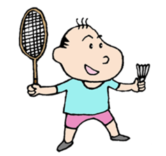 White Worker Hagemashi-kun 3 sticker #1270124