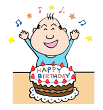 White Worker Hagemashi-kun 3 sticker #1270125