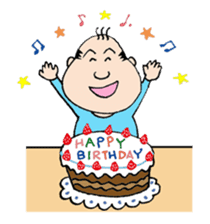 White Worker Hagemashi-kun 3 sticker #1270125