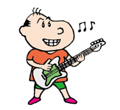 White Worker Hagemashi-kun 3 sticker #1270126