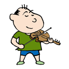 White Worker Hagemashi-kun 3 sticker #1270127