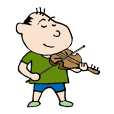 White Worker Hagemashi-kun 3 sticker #1270127