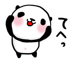 Panda riddled freewheelingly sticker #1271491