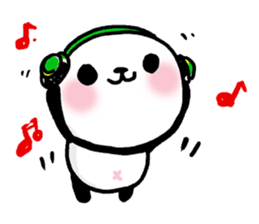 Panda riddled freewheelingly sticker #1271500