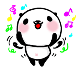 Panda riddled freewheelingly sticker #1271501