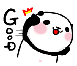 Panda riddled freewheelingly sticker #1271507