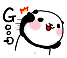 Panda riddled freewheelingly sticker #1271507