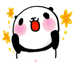 Panda riddled freewheelingly sticker #1271509