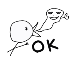 Sticker (the intention of bird) graffiti sticker #1271785