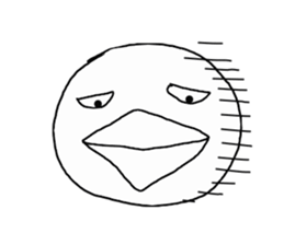 Sticker (the intention of bird) graffiti sticker #1271786