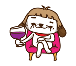 Bobbed dog sticker #1271924