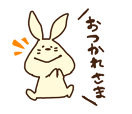 This rabbit's name is OTSUKIMI sticker #1272571