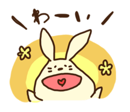 This rabbit's name is OTSUKIMI sticker #1272572