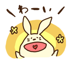 This rabbit's name is OTSUKIMI sticker #1272572