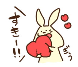 This rabbit's name is OTSUKIMI sticker #1272574