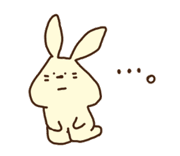 This rabbit's name is OTSUKIMI sticker #1272575